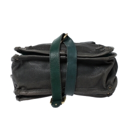 Pre Owned Chloe Olive Green Leather Satchel