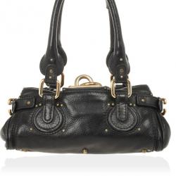 Pre Owned Chloe Black Mini Paddington Bag