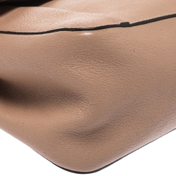 Pre Owned Chloe Beige Leather Medium Elsie Shoulder Bag