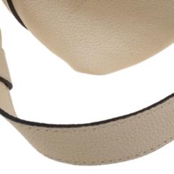 Pre Owned Chloe Beige Leather Elsie Medium Shoulder Bag