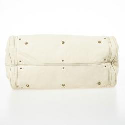 مملوكة مسبقًا Chloe Cream Leather Paddington Satchel