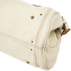 مملوكة مسبقًا Chloe Cream Leather Paddington Satchel