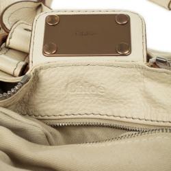 مملوكة مسبقًا Chloe Cream Leather Paddington Satchel