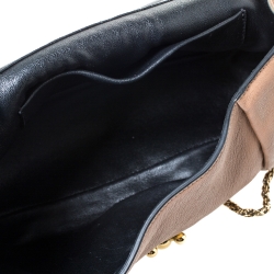 Pre Owned Chloe Brown Leather Medium Elsie Shoulder Bag