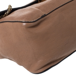 Pre Owned Chloe Brown Leather Medium Elsie Shoulder Bag