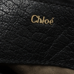 Pre Owned Chloe Black Leather Large Elsie Satchel 