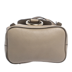 Chloe Grey Leather and Suede Mini Faye Daye Backpack