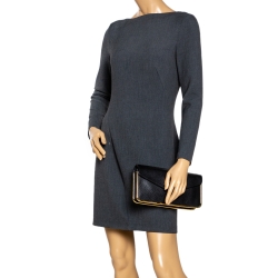 Pre Owned Chloe Black Leather Sally Clutch