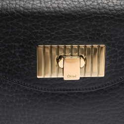 Pre Owned Chloe Black Leather Sally Clutch