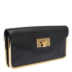 Pre Owned Chloe Black Leather Sally Clutch