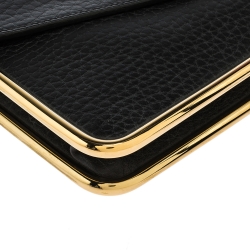 Pre Owned Chloe Black Leather Sally Clutch