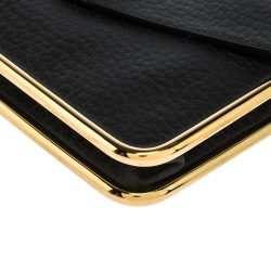 Pre Owned Chloe Black Leather Sally Clutch