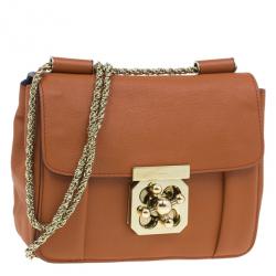 Pre Owned حقيبة كلوي ميني إلسي جلد بني كروس