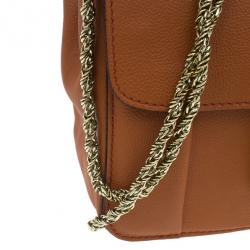 Pre Owned حقيبة كلوي ميني إلسي جلد بني كروس