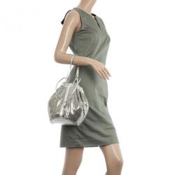 Pre Owned Chloe Metallic Mesh Drawstring Bag