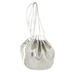 Pre Owned Chloe Metallic Mesh Drawstring Bag
