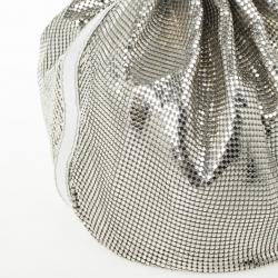 Pre Owned Chloe Metallic Mesh Drawstring Bag