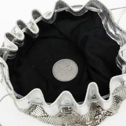 Pre Owned Chloe Metallic Mesh Drawstring Bag