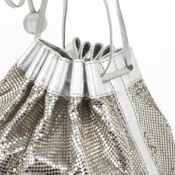 Pre Owned Chloe Metallic Mesh Drawstring Bag