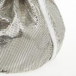 Pre Owned Chloe Metallic Mesh Drawstring Bag