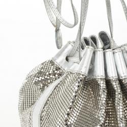 Pre Owned Chloe Metallic Mesh Drawstring Bag