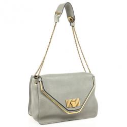مملوكة مسبقًا Chloé Grey Leather Sally Small Shoulder Bag