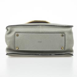 مملوكة مسبقًا Chloé Grey Leather Sally Small Shoulder Bag