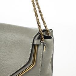 مملوكة مسبقًا Chloé Grey Leather Sally Small Shoulder Bag