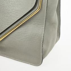 مملوكة مسبقًا Chloé Grey Leather Sally Small Shoulder Bag