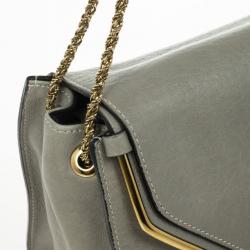 مملوكة مسبقًا Chloé Grey Leather Sally Small Shoulder Bag