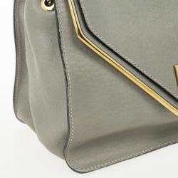 مملوكة مسبقًا Chloé Grey Leather Sally Small Shoulder Bag
