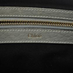 مملوكة مسبقًا Chloé Grey Leather Sally Small Shoulder Bag