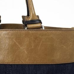 Pre Owned Chloe Denim Logo Tote