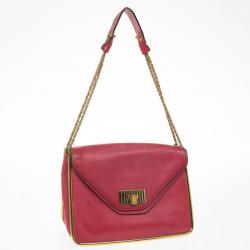 Pre Owned Chloe Red Leather Sally Small Shoulder Bag
