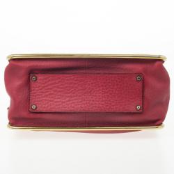 Pre Owned Chloe Red Leather Sally Small Shoulder Bag