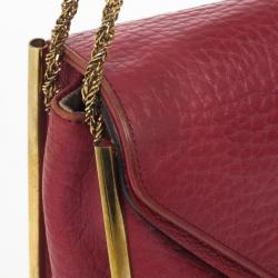 Pre Owned Chloe Red Leather Sally Small Shoulder Bag