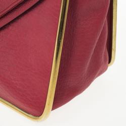 Pre Owned Chloe Red Leather Sally Small Shoulder Bag