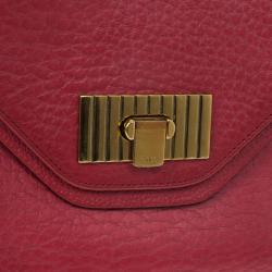 Pre Owned Chloe Red Leather Sally Small Shoulder Bag