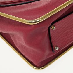 Pre Owned Chloe Red Leather Sally Small Shoulder Bag