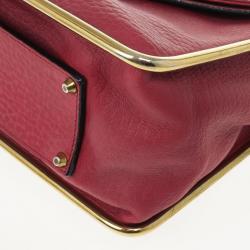 Pre Owned Chloe Red Leather Sally Small Shoulder Bag