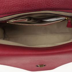Pre Owned Chloe Red Leather Sally Small Shoulder Bag