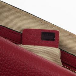 Pre Owned Chloe Red Leather Sally Small Shoulder Bag