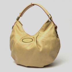 Pre Owned Chloé Gold Leather Large Ethel Hobo