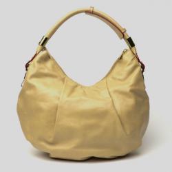 Pre Owned Chloé Gold Leather Large Ethel Hobo