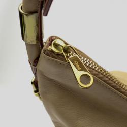 Pre Owned Chloé Gold Leather Large Ethel Hobo