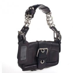 Pre Owned Chloe Black Leather Shoulder Bag