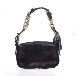 Pre Owned Chloe Black Leather Shoulder Bag