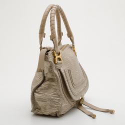 Pre Owned Chloé Beige Leather Marcie Handbag