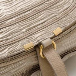 Pre Owned Chloé Beige Leather Marcie Handbag