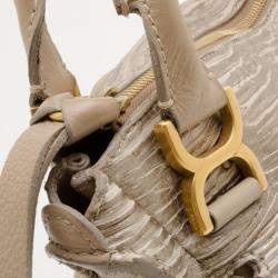 Pre Owned Chloé Beige Leather Marcie Handbag